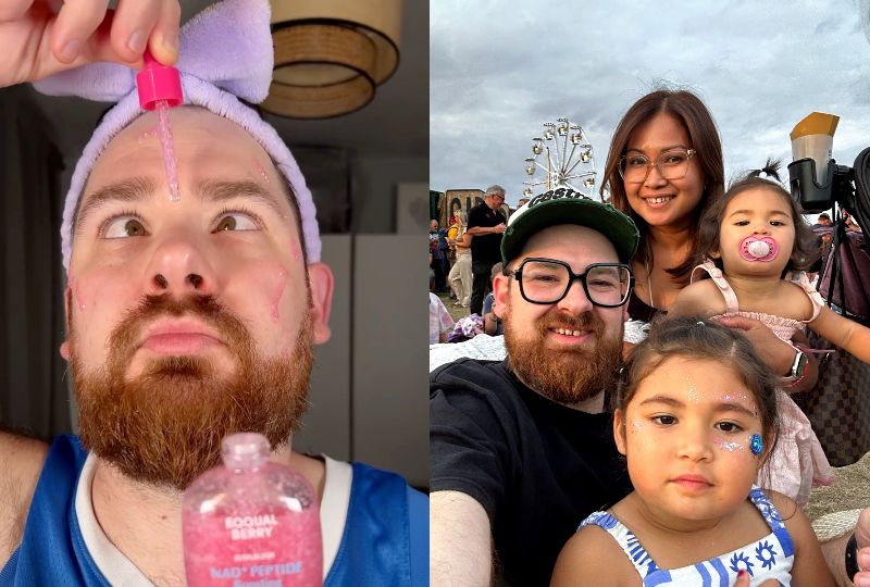 Sports car engineer finds internet fame with skincare reviews after secretly trying his wife’s products in the bathroom